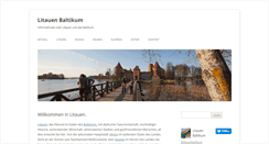 Desktop Screenshot of litauen-baltikum.de