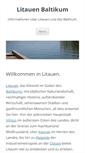 Mobile Screenshot of litauen-baltikum.de